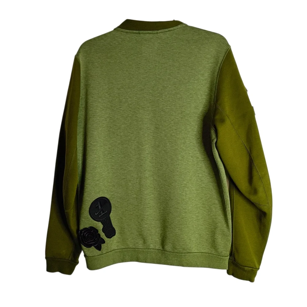 Nike -Black Rose Tech Fleece Green Jacket - Size M - Picture 4 of 8